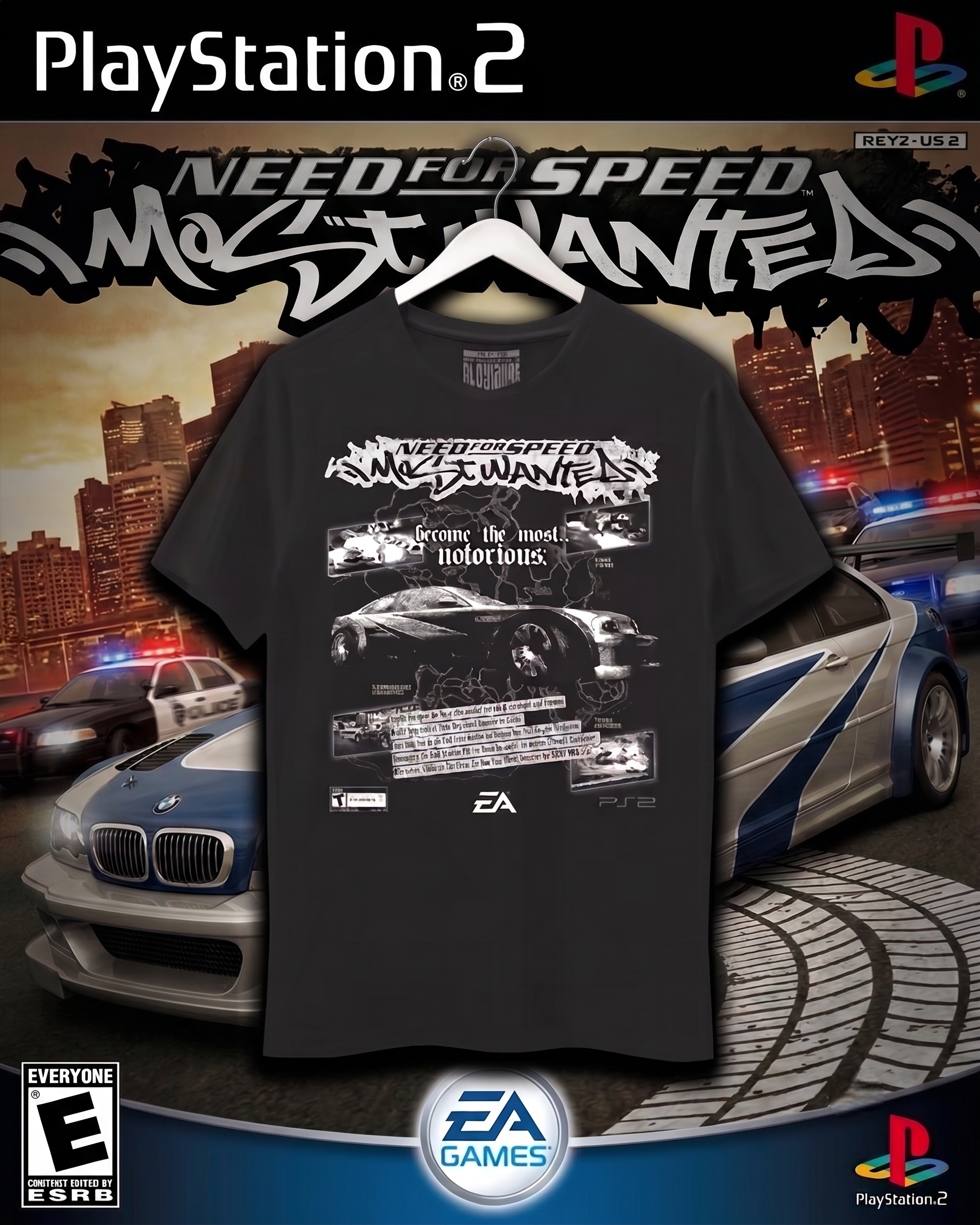 Camiseta Need for Speed Most Wanted | Estilo Urbano