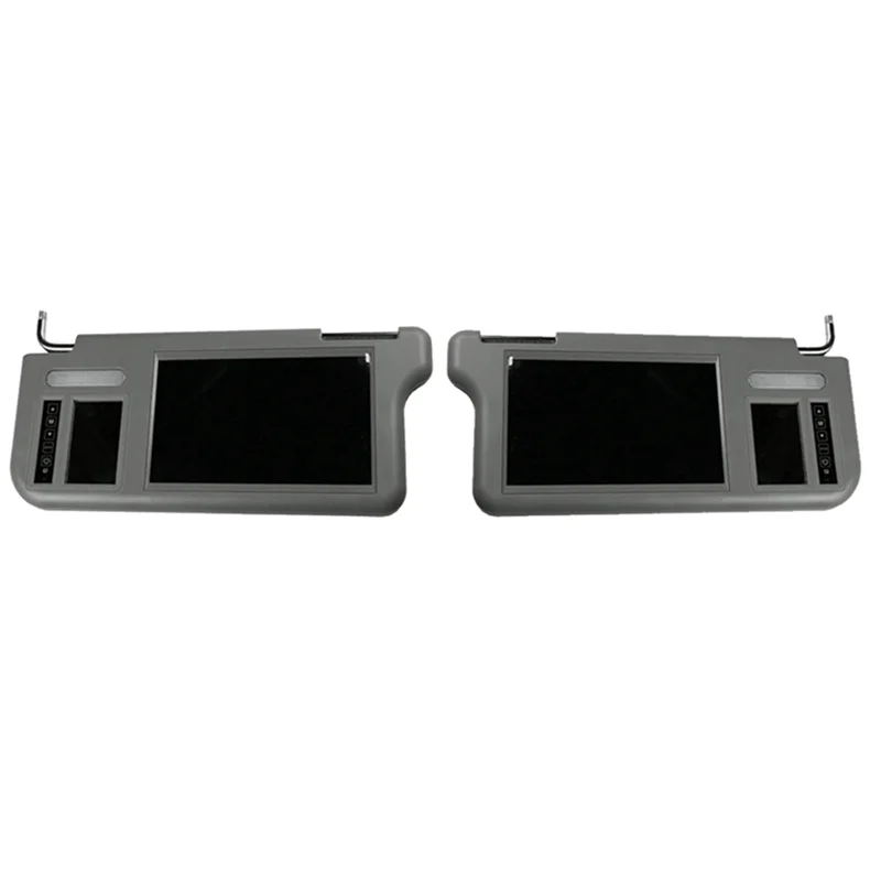 Parasol Derecho Gris con Monitor LCD de 7" y Doble Entrada de Vídeo